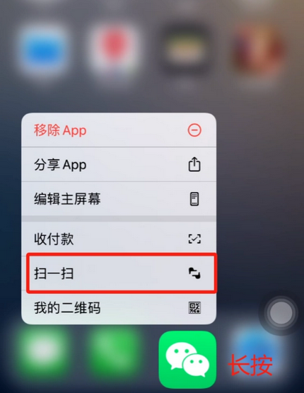 浩口原种场苹果手机维修分享iPhone 15如何快速打开扫一扫 