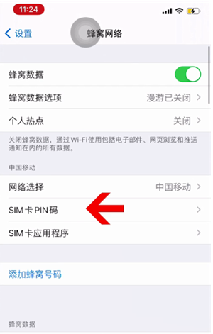 浩口原种场苹果14维修网分享如何给iPhone14的SIM卡设置密码 