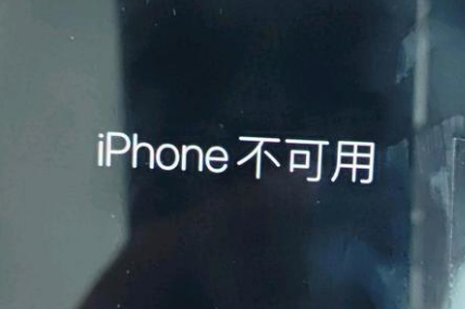 浩口原种场苹果服务网点分享锁屏界面显示“iPhone 不可用”如何解决 